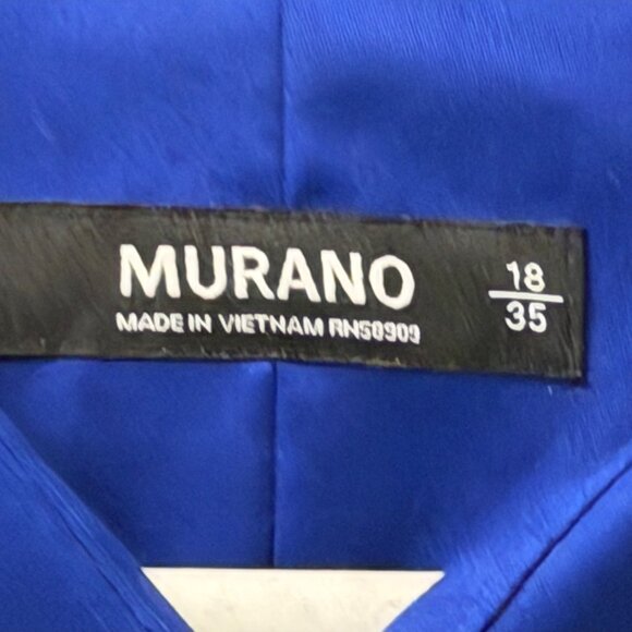 Murano Dress Shirt Sz 18/35 Long Sleeve Button-Up Formal Shirt - Picture 2 of 12